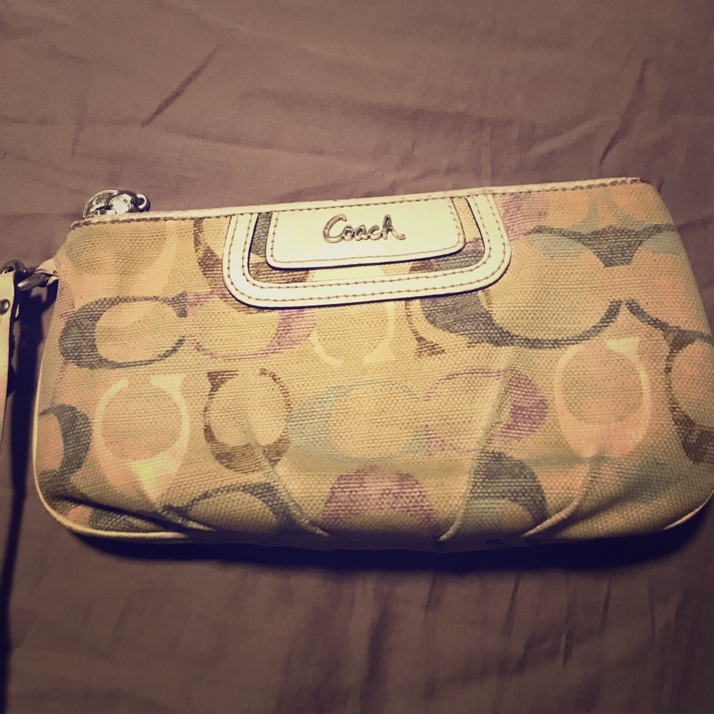 Fabric coach wristlet